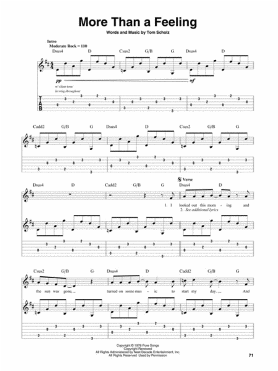 Classic Rock Guitar Tablature scores gallery preview page 5