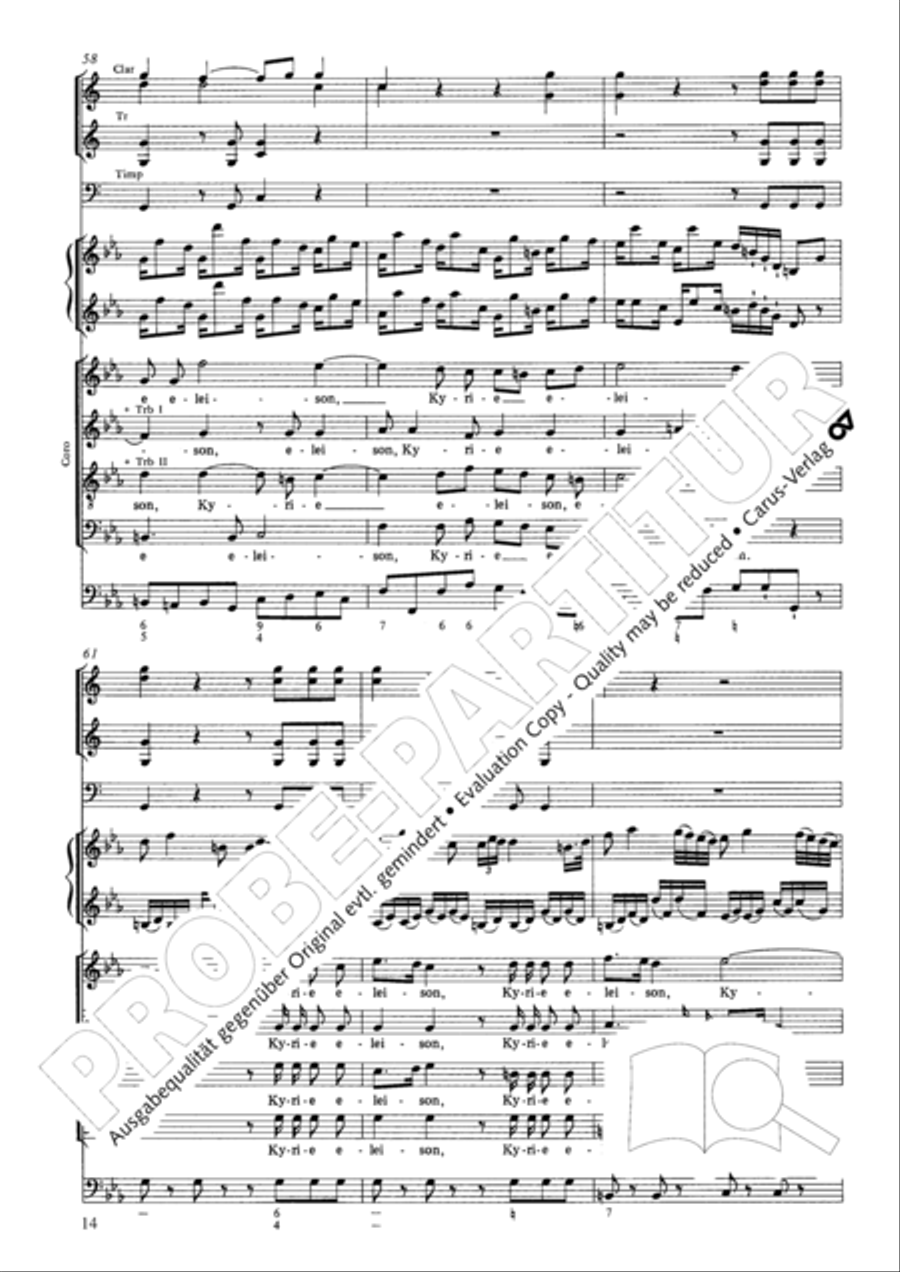 Requiem in C minor 4-Part scores gallery preview page 20