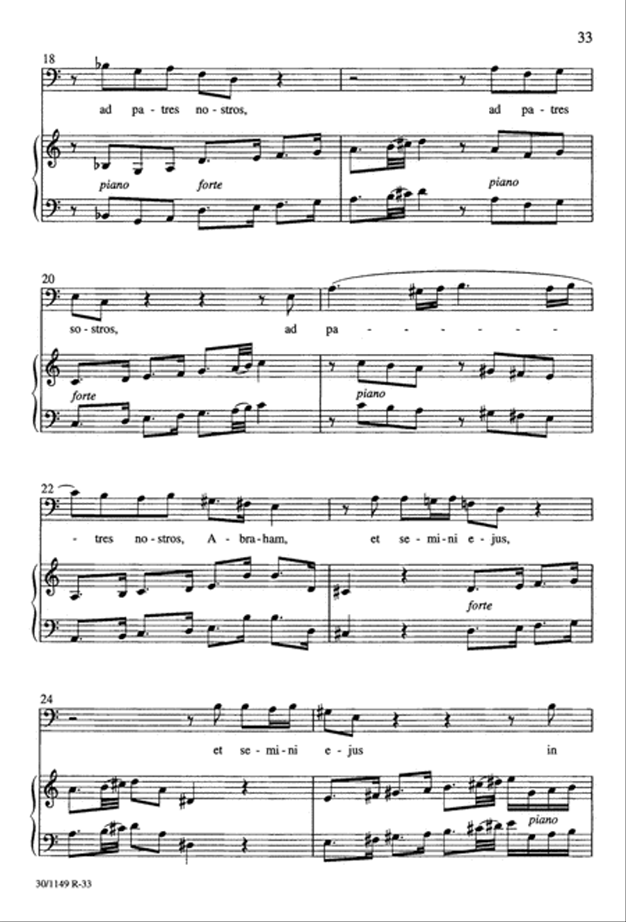 Magnificat in F - Choral Score 4-Part scores gallery preview page 43