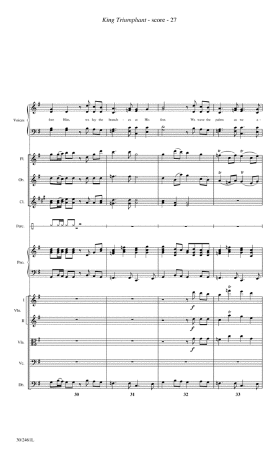 Journey to the Cross - Orchestral Score and Parts Choir scores gallery preview page 29