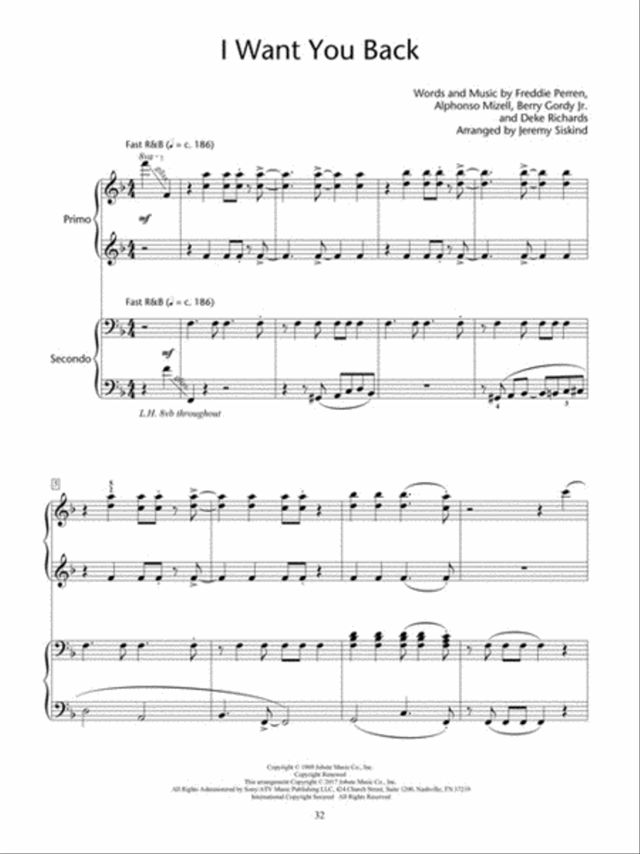 Pop Hits for Piano Duet Piano Method scores gallery preview page 3