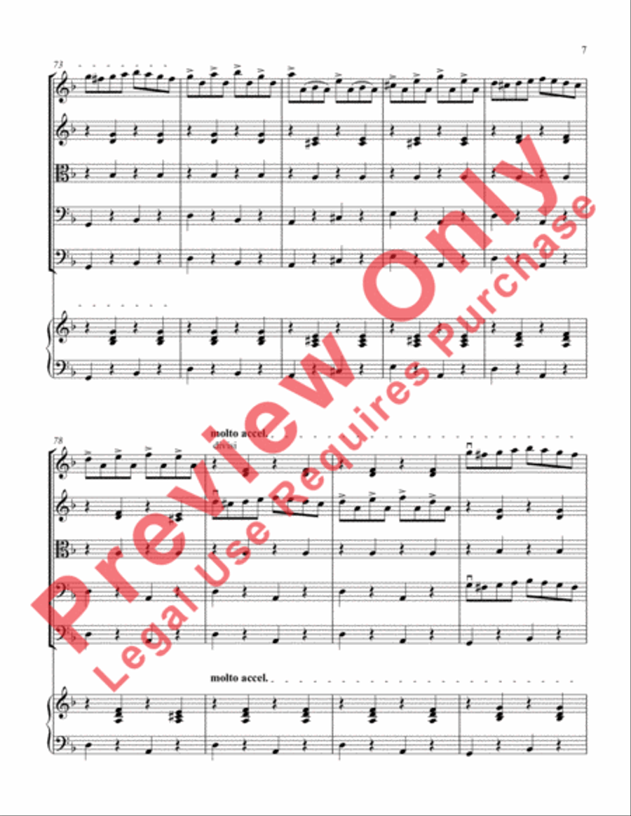 Charming Czárdás String Orchestra scores gallery preview page 10