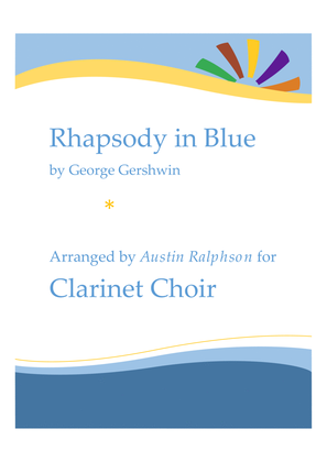 Book cover for Rhapsody In Blue - clarinet choir / clarinet ensemble