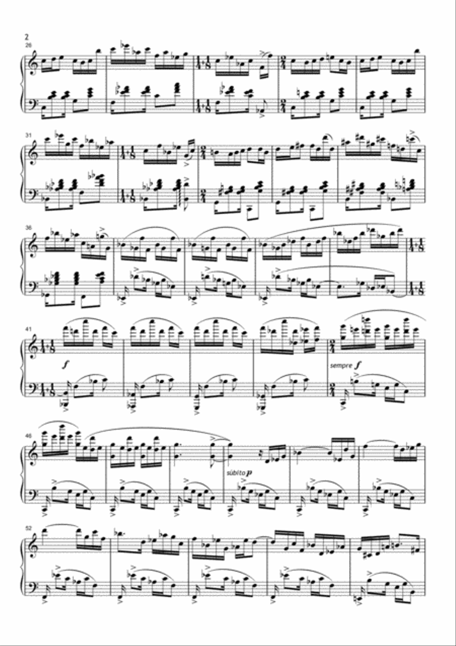 Choros by Guilherme Bernstein Piano Solo scores gallery preview page 4