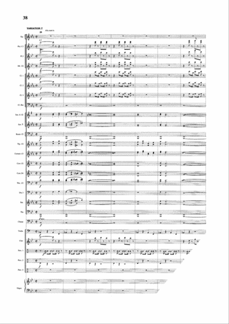 Thema und Variationen Concert Band scores gallery preview page 11