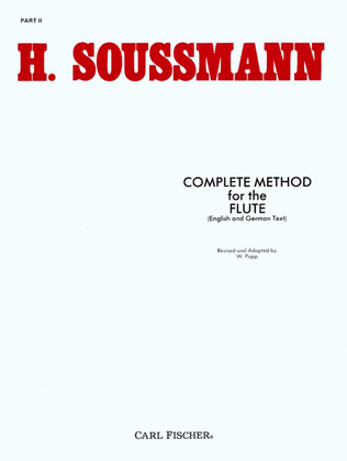 Book cover for Complete Method For the Flute - Part II (English And German Text)
