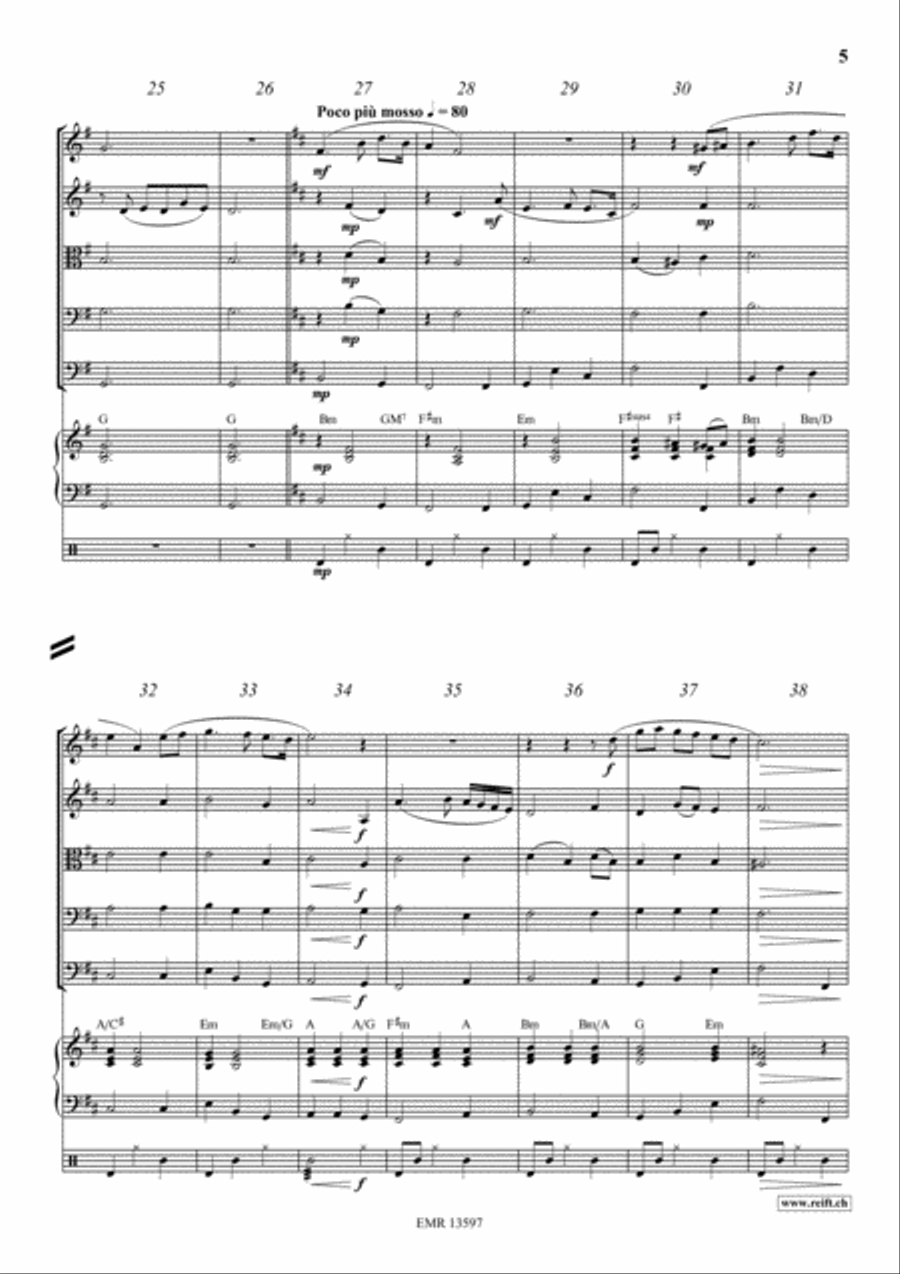 The Last Rose Of Summer String Quintet scores gallery preview page 5