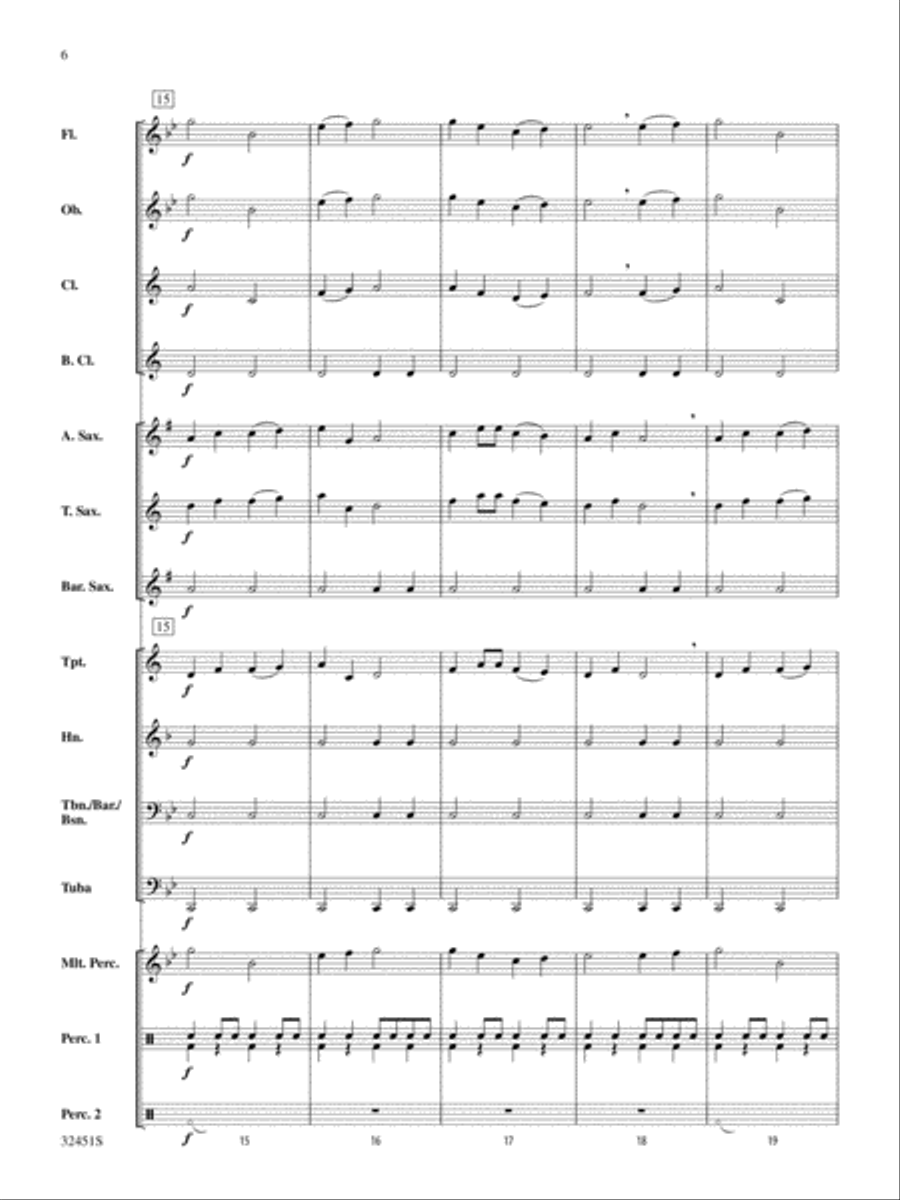 Dragon Dance: Score Concert Band scores gallery preview page 6