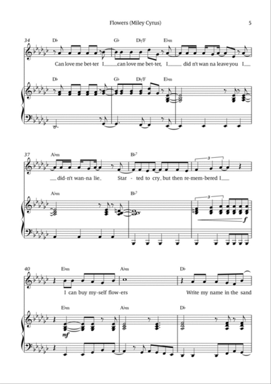 Flowers Voice scores gallery preview page 5