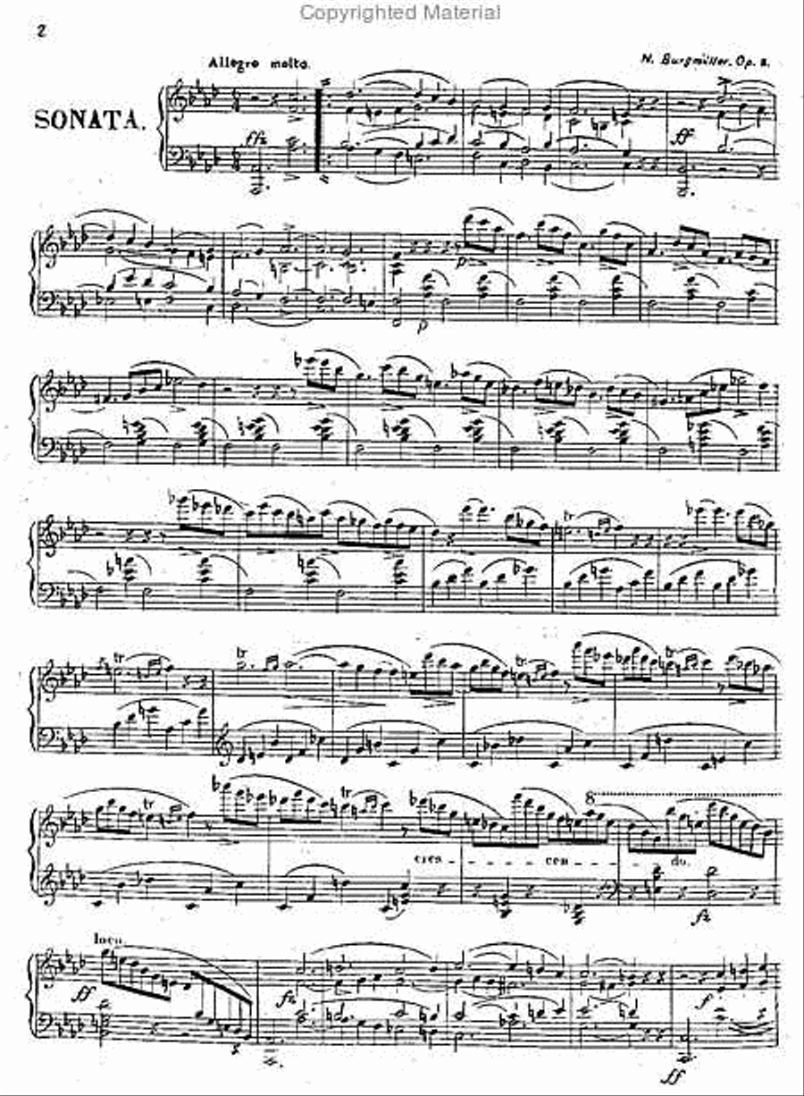 Sonate, op. 8 Piano Solo scores gallery preview page 3