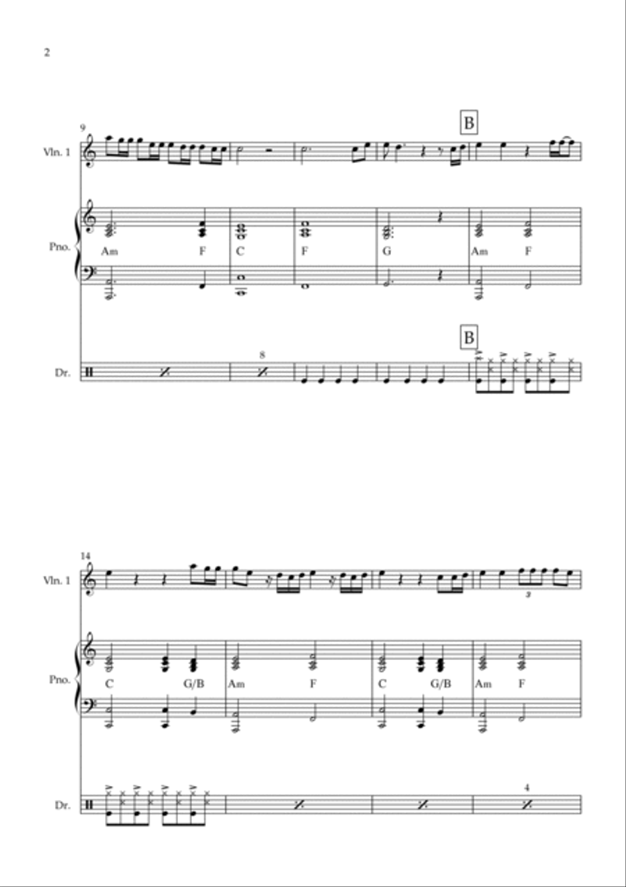 Snap Violin Solo scores gallery preview page 2