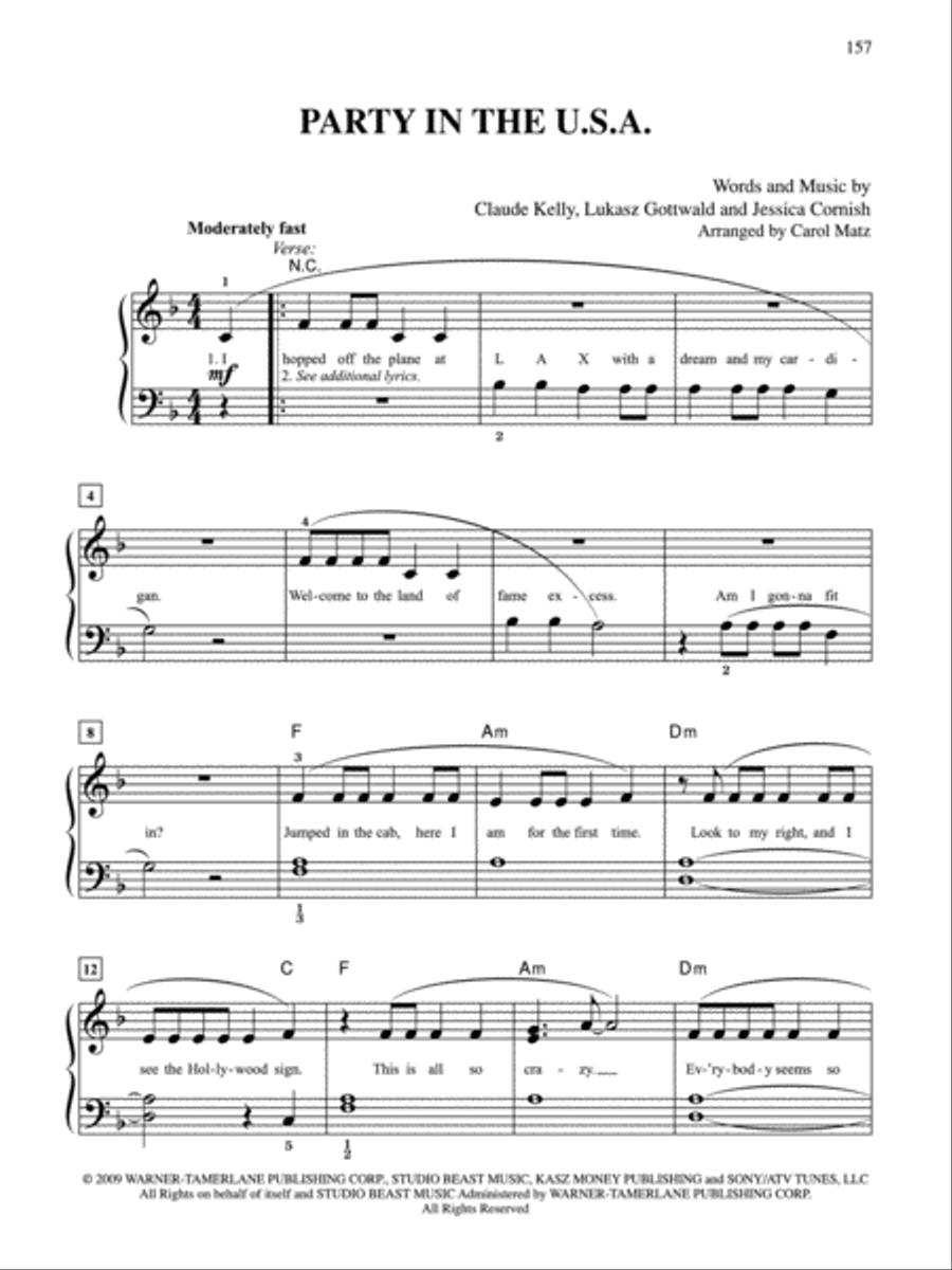 2000-2009 Best Pop and Movie Hits Easy Piano scores gallery preview page 4