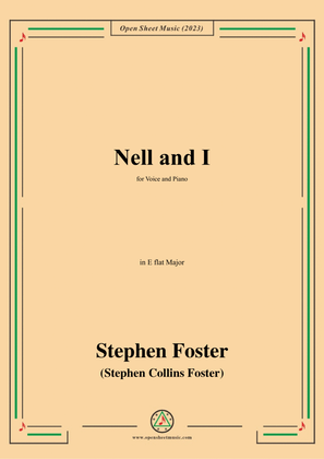 Book cover for S. Foster-Nell and I,in E flat Major