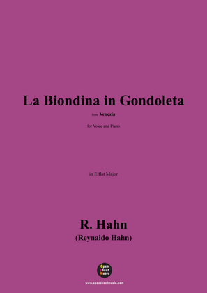 R. Hahn-La Biondina in Gondoleta,in E flat Major