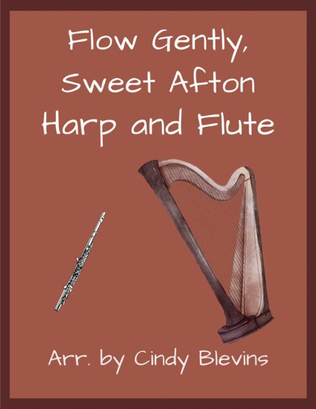 Book cover for Flow Gently, Sweet Afton, for Harp and Flute
