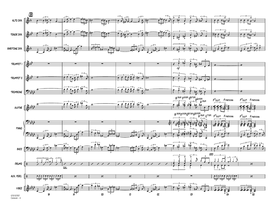 Caravan - Full Score Jazz Ensemble scores gallery preview page 4