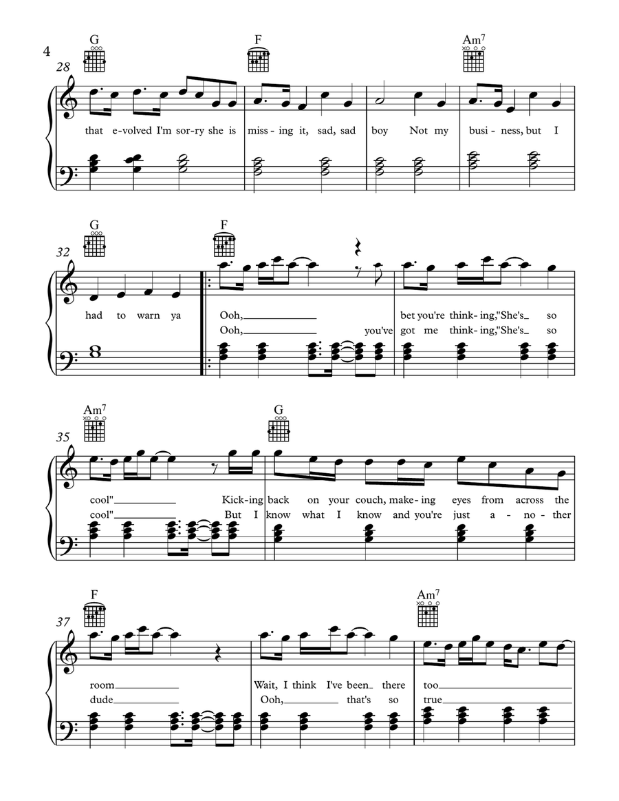 That's So True Piano, Vocal scores gallery preview page 4
