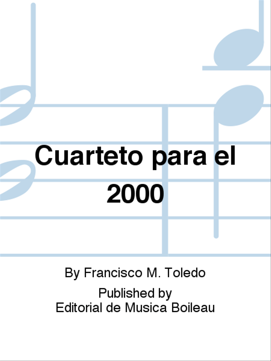 Cuarteto para el 2000 Cuarteto para el 2000 Clarinet Quartet scores gallery preview page 1