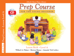 Book cover for Alfred's Basic Piano Prep Course Lesson Book, Book A