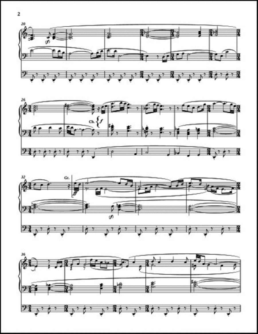 Noel's Psalm A Sonata Organ scores gallery preview page 4