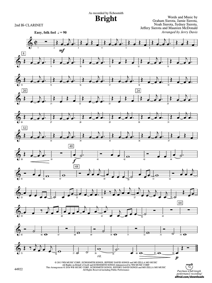 Bright: 2nd B-flat Clarinet
