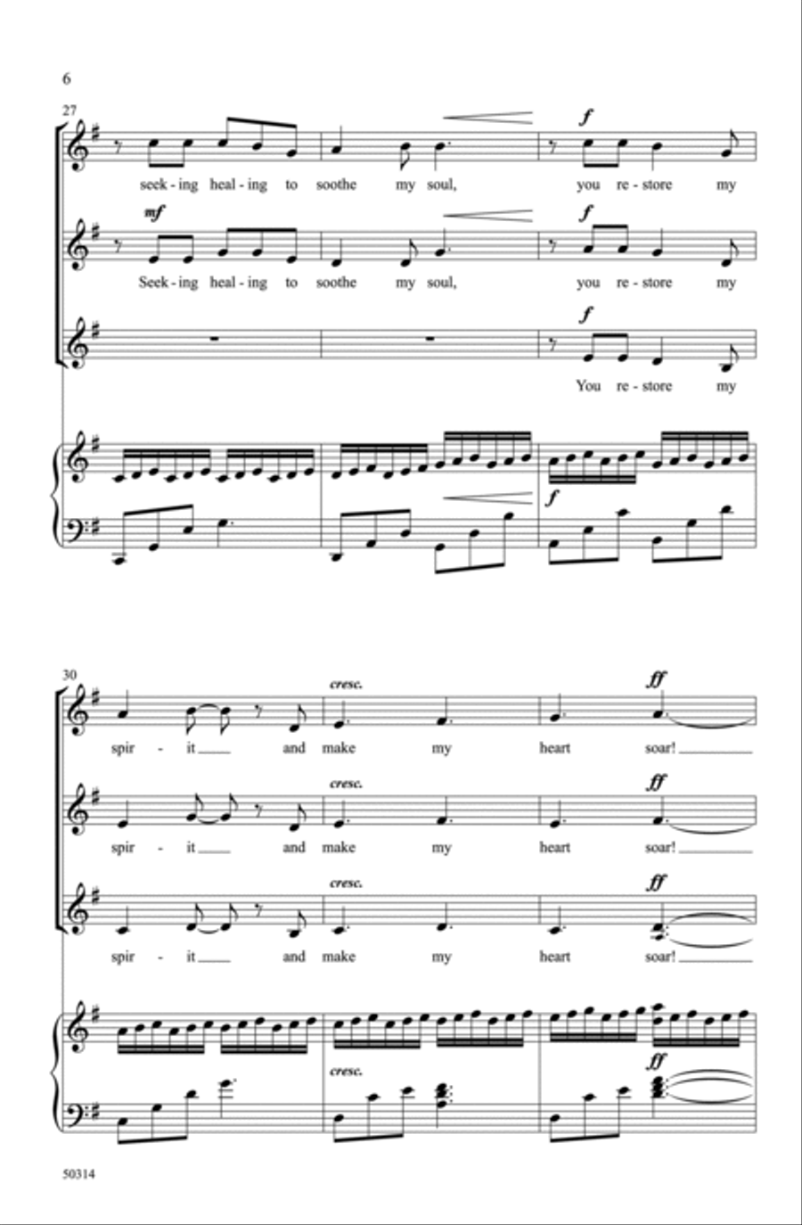 Waterfall Choir scores gallery preview page 5