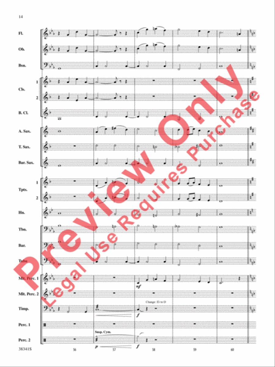 A Canadian Christmas Concert Band scores gallery preview page 15