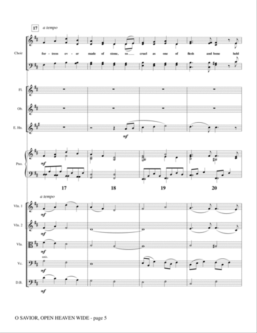 O Savior, Open Heaven Wide - Full Score Choir scores gallery preview page 5