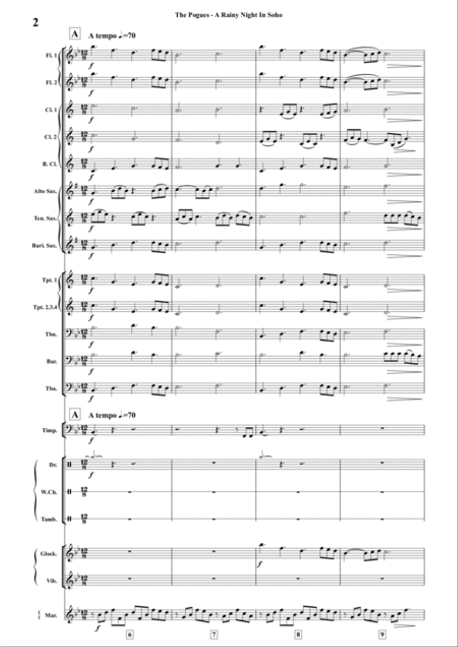 A Rainy Night In Soho A Rainy Night In Soho Concert Band scores gallery preview page 5