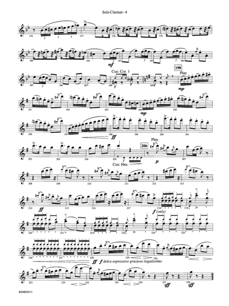 Pineapple Poll (Suite from the Ballet): Solo Clarinet