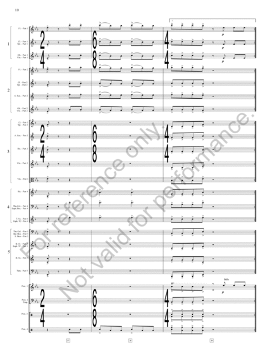 Danza Sonora Concert Band scores gallery preview page 11