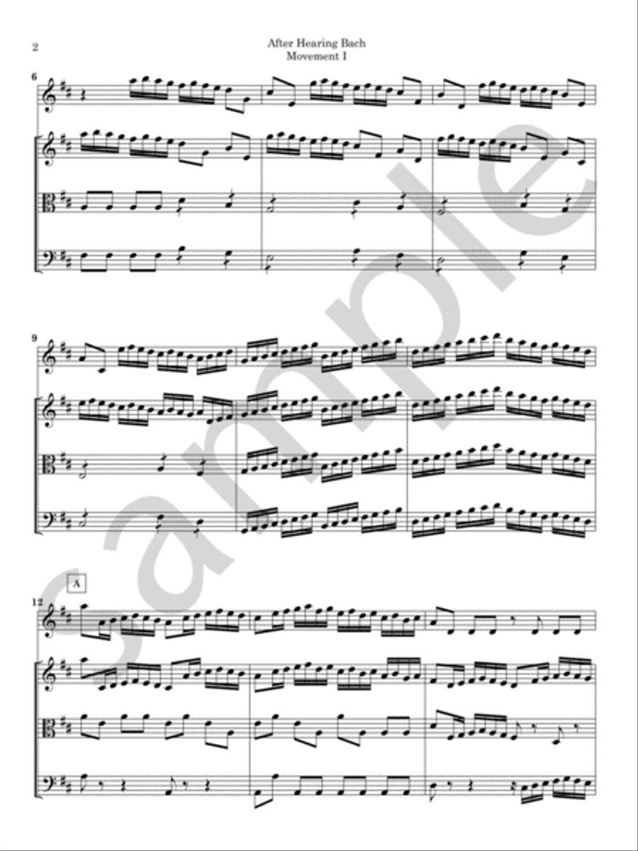 After Hearing Bach Chamber Music scores gallery preview page 4