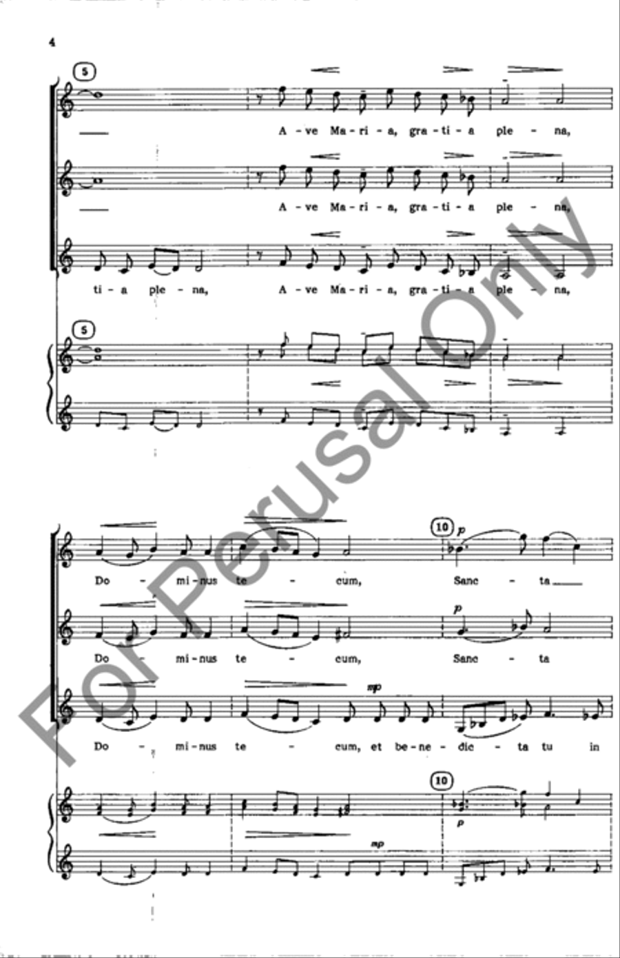 Ave Maria Ave Maria SSA scores gallery preview page 3