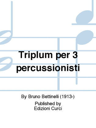 Triplum per 3 percussionisti