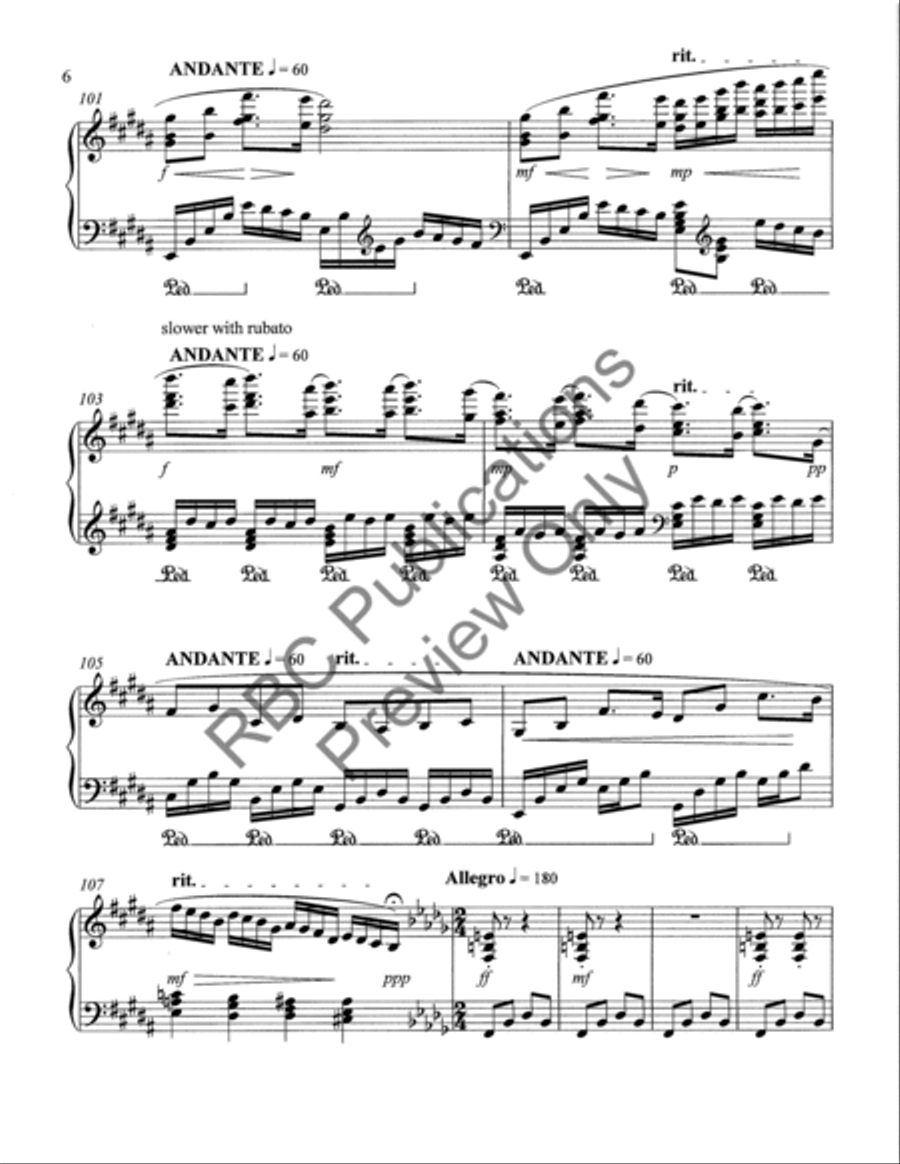 Selected Advanced Concertworks Piano Solo Collection Piano Solo scores gallery preview page 9
