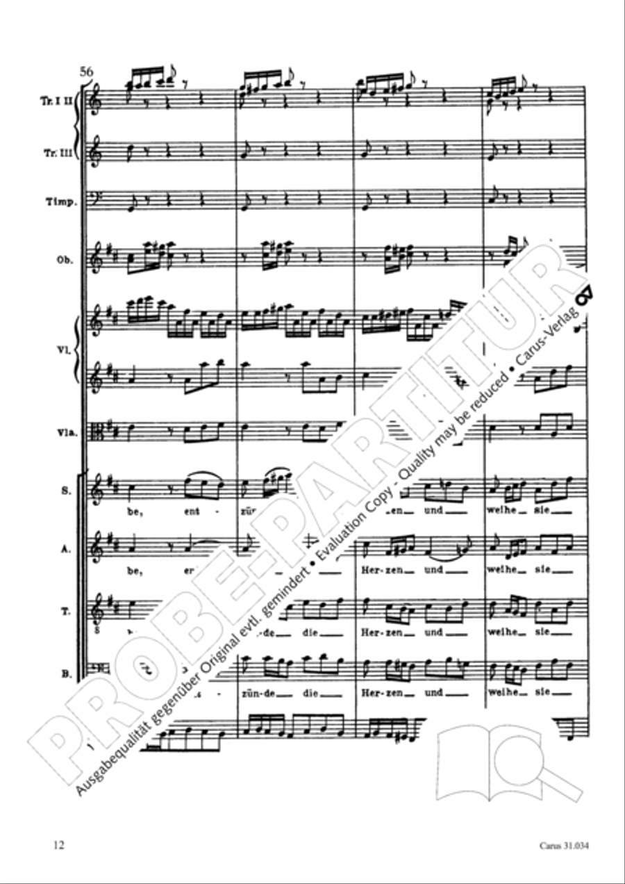 O fire everlasting (O ewiges Feuer, o Ursprung der Liebe) ATB scores gallery preview page 27