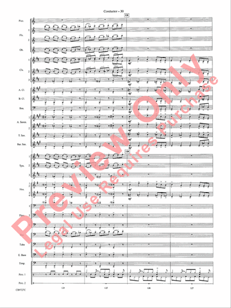 Dave Brubeck: It's About Time Concert Band scores gallery preview page 33