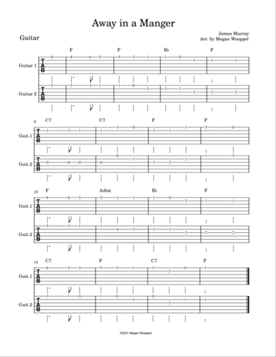 Easy Holiday Duets - Guitar Guitar scores gallery preview page 4