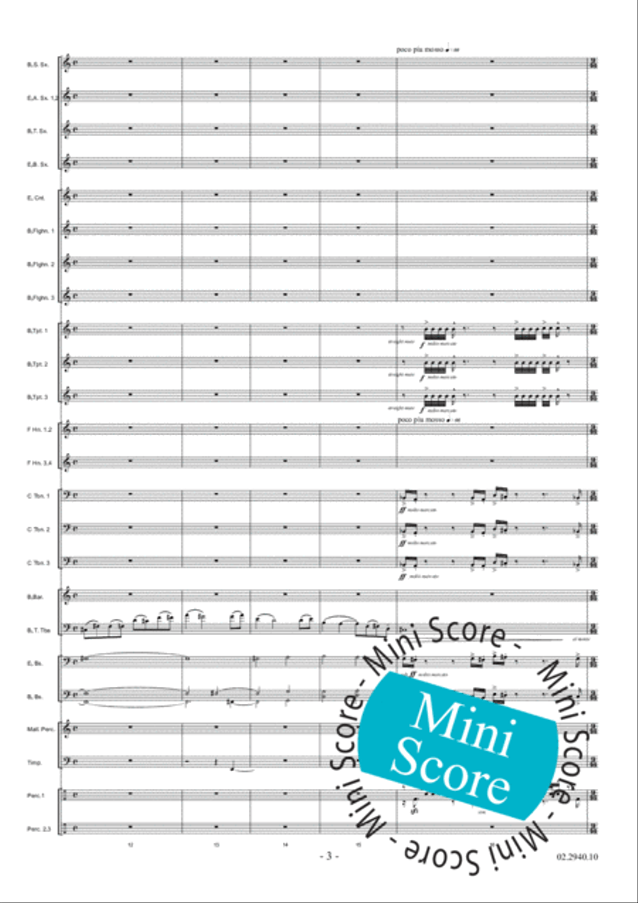 Aurora Aurora Fanfare Band scores gallery preview page 9