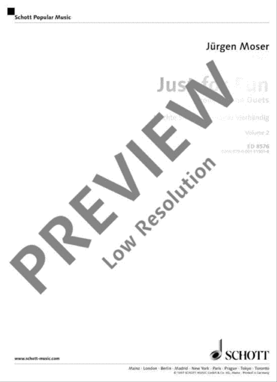 Just for Fun Piano Duet scores gallery preview page 2