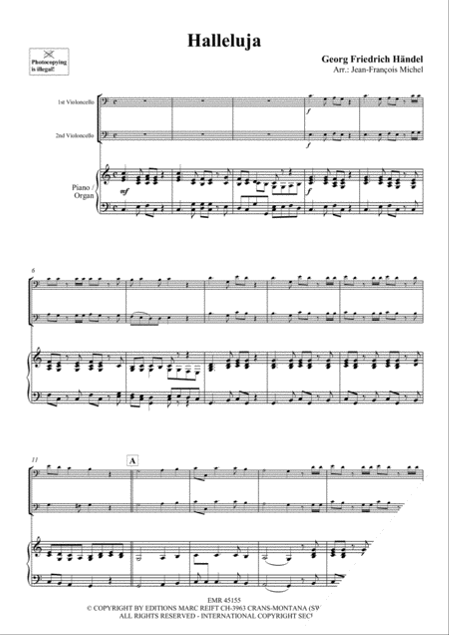 Halleluja (Handel) / Ave Maria (Bach-Gounod) / Trumpet Voluntary (Clarke) Trumpet scores gallery preview page 3
