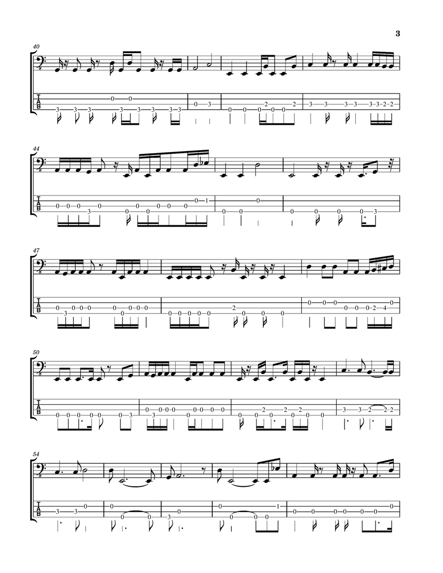 Catch The Rainbow Guitar Tablature scores gallery preview page 3