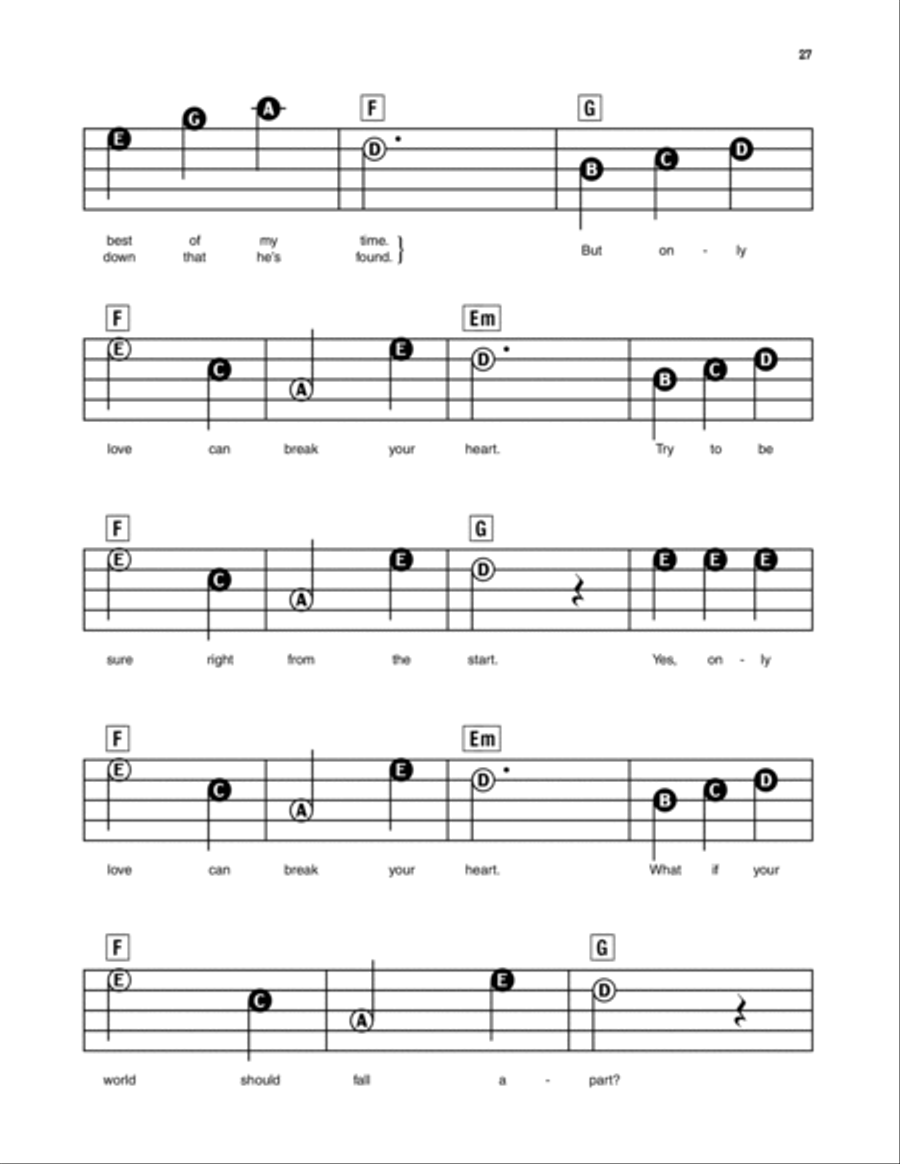 Only Love Can Break Your Heart Electronic Keyboard scores gallery preview page 2