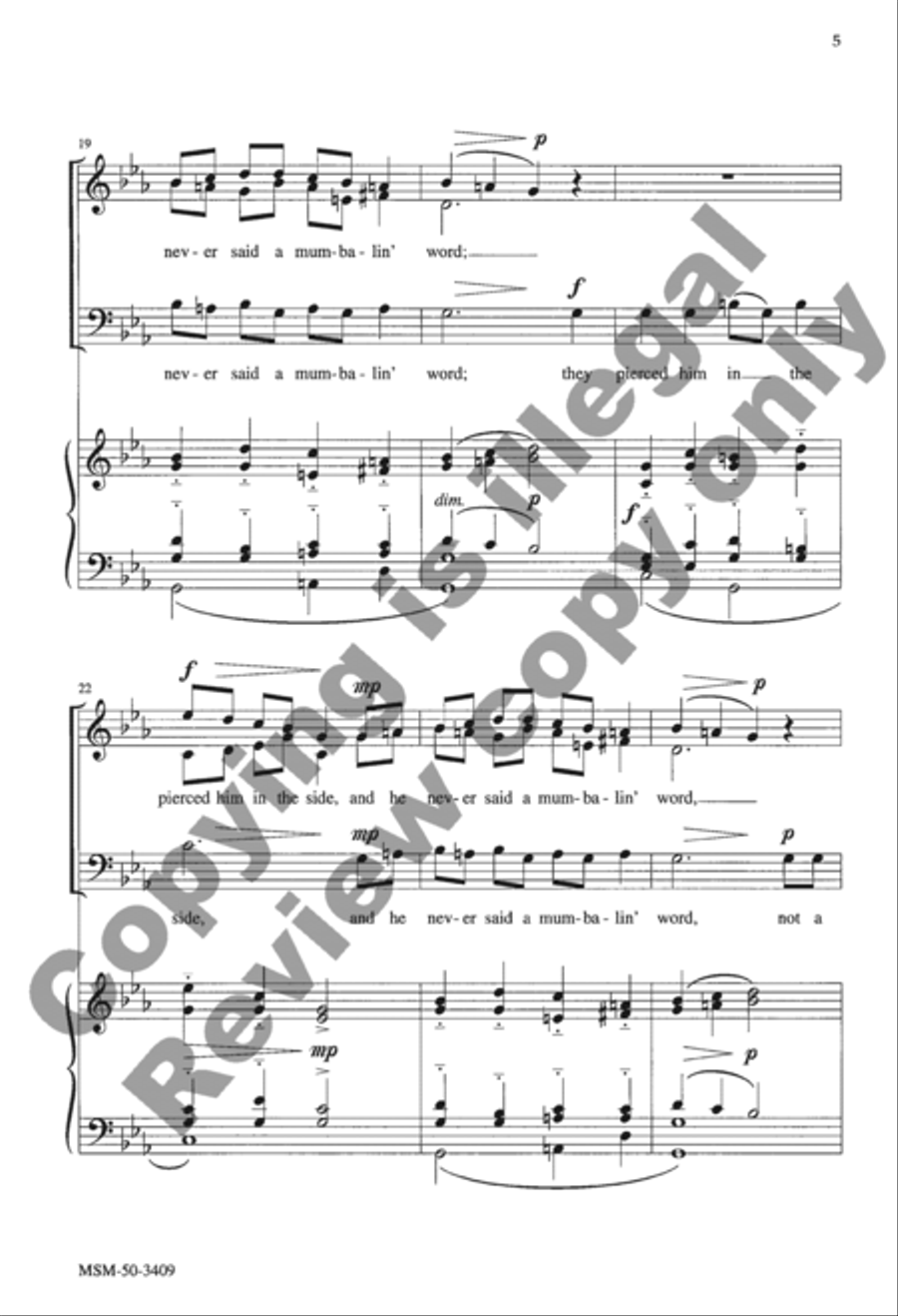 They Crucified My Lord They Crucified My Lord 3-Part scores gallery preview page 12