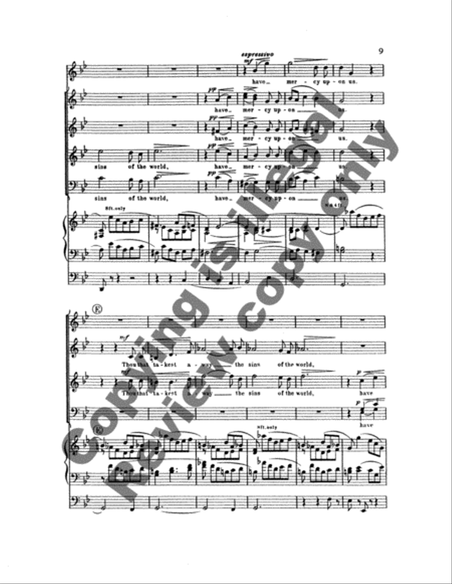 Gloria in Excelsis (Coronation Music) 4-Part scores gallery preview page 6