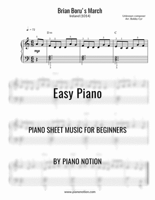 Brian Boru's March (Easy Piano Solo)