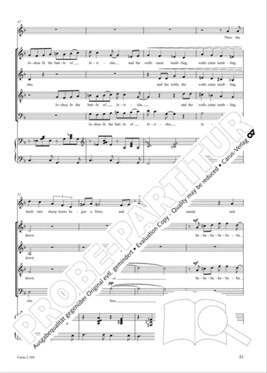 Hallelujah. Gospels and Spirituals for mixed choir Mixed Choir scores gallery preview page 39