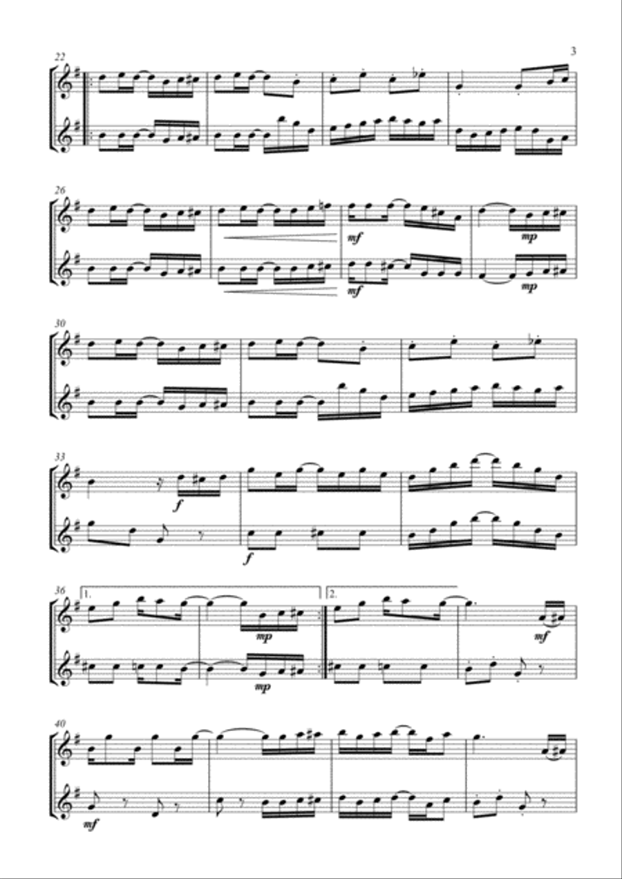 The Entertainer. Flute Duet The Entertainer. Flute Duet Flute Duet scores gallery preview page 3