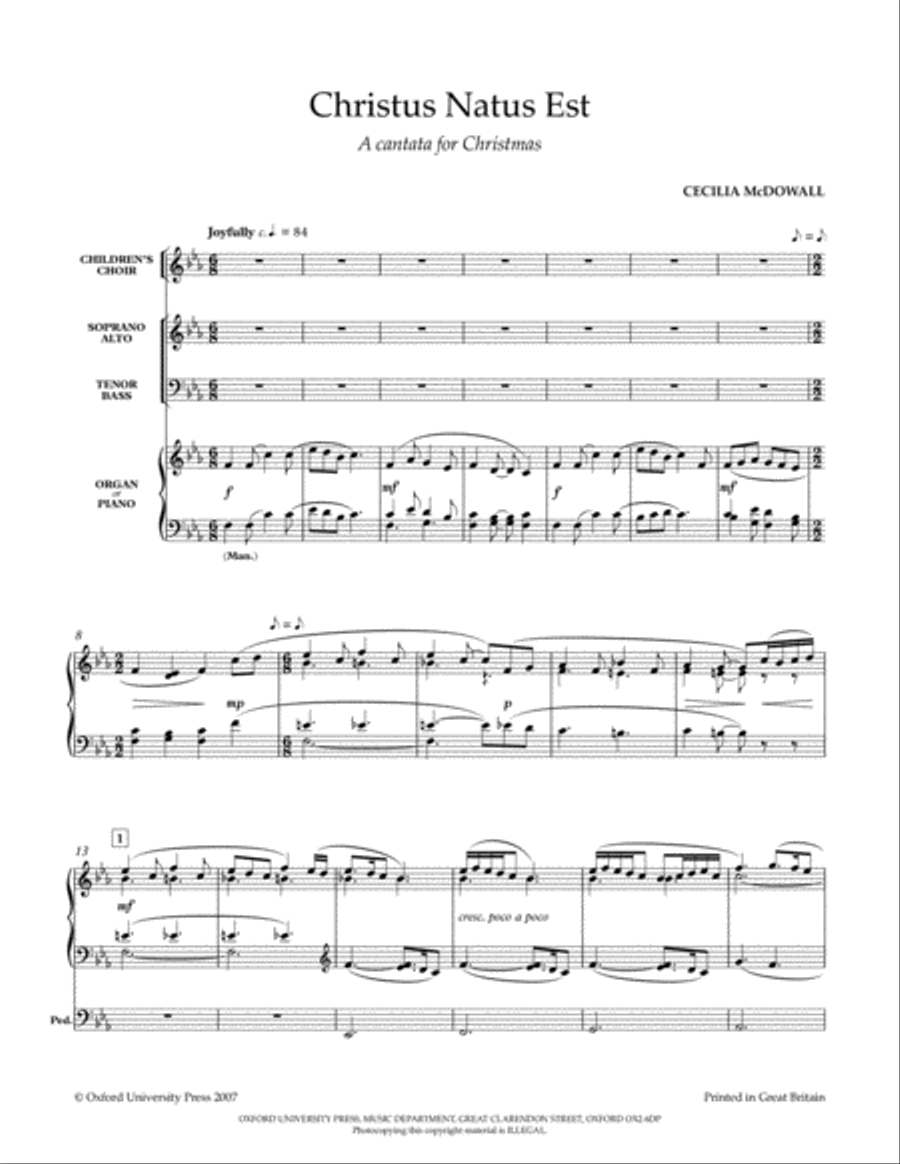 Christus Natus Est Christus Natus Est 4-Part scores gallery preview page 2
