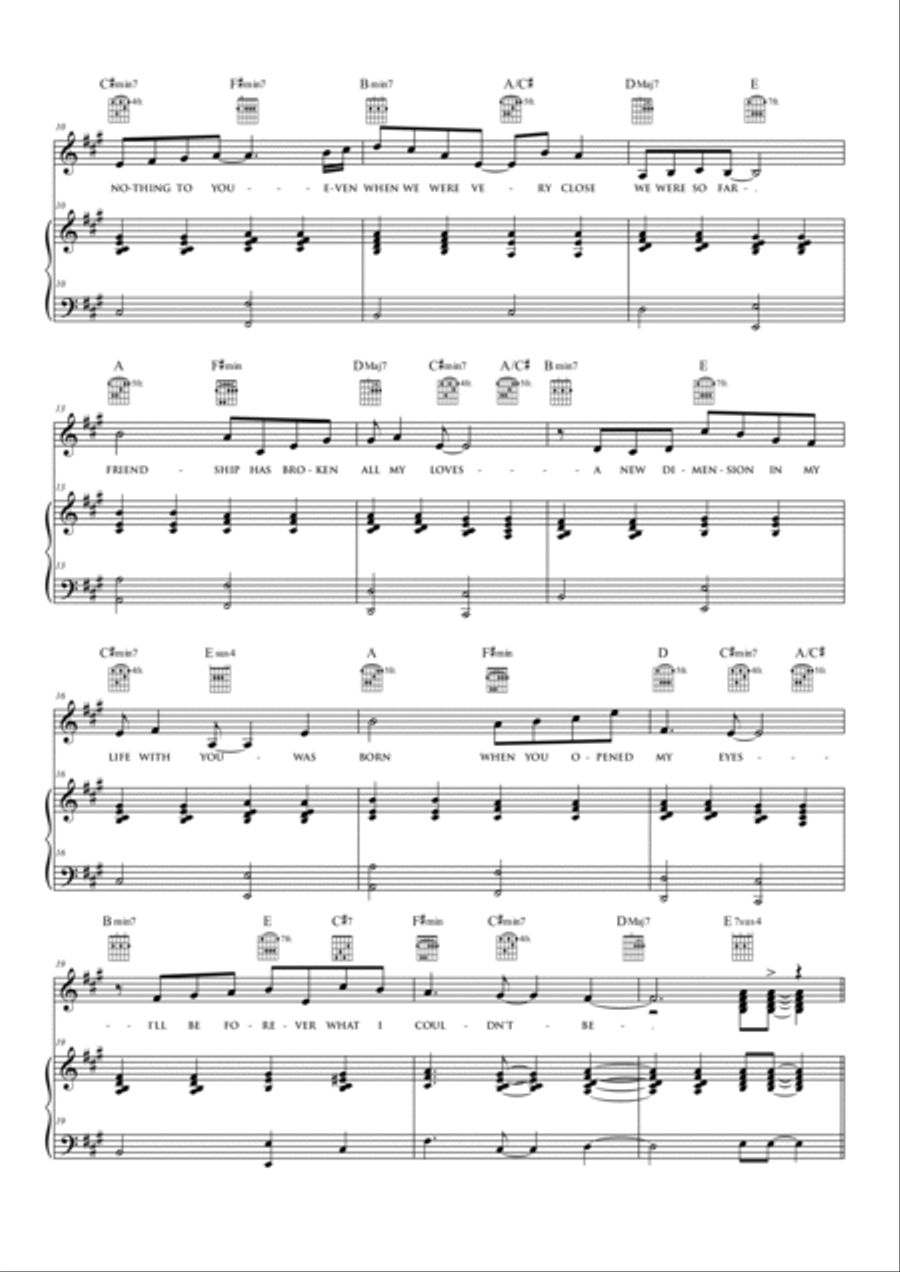 Friend Piano, Vocal, Guitar scores gallery preview page 2